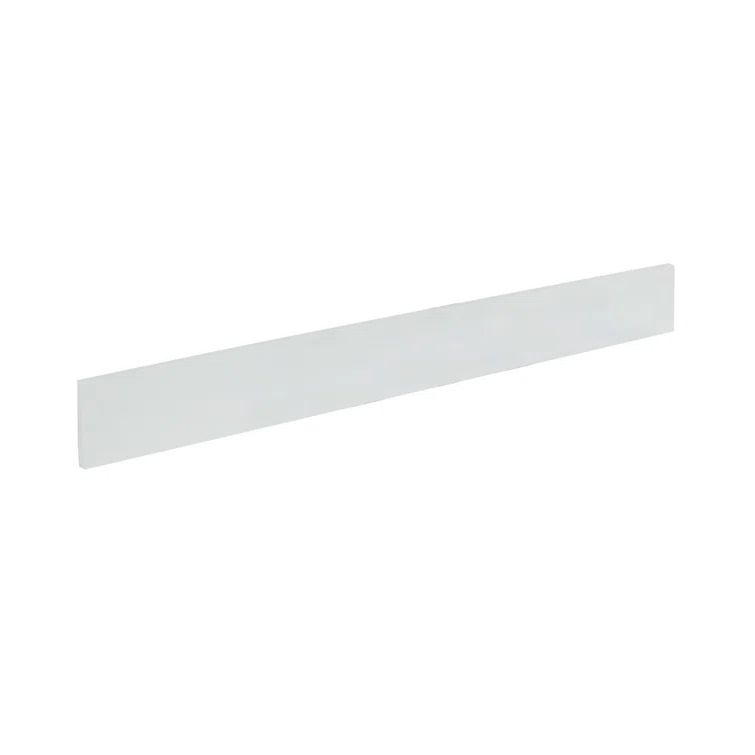 36" White Engineered Stone Bathroom Vanity Backsplash