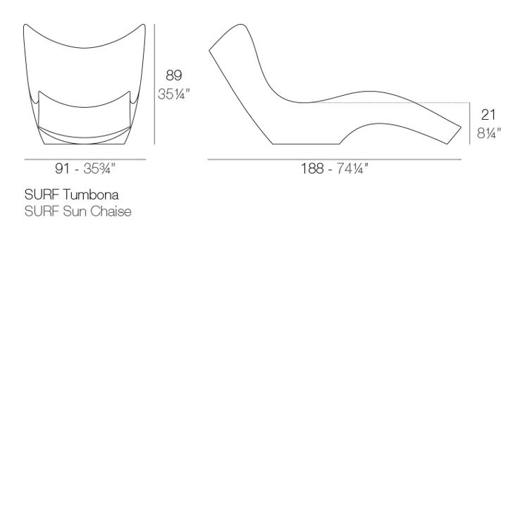 Karim Rashid Surf 35.75'' Khaki Polyethylene Outdoor Chaise Lounger