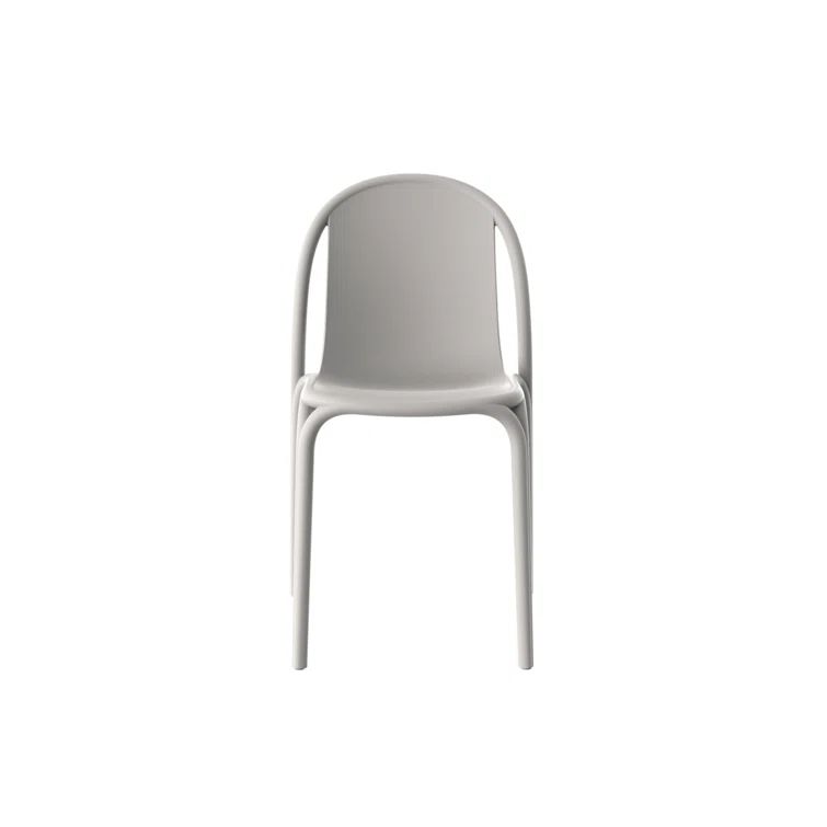 Brooklyn Tortora Modern Outdoor Stacking Dining Chair with Cushion
