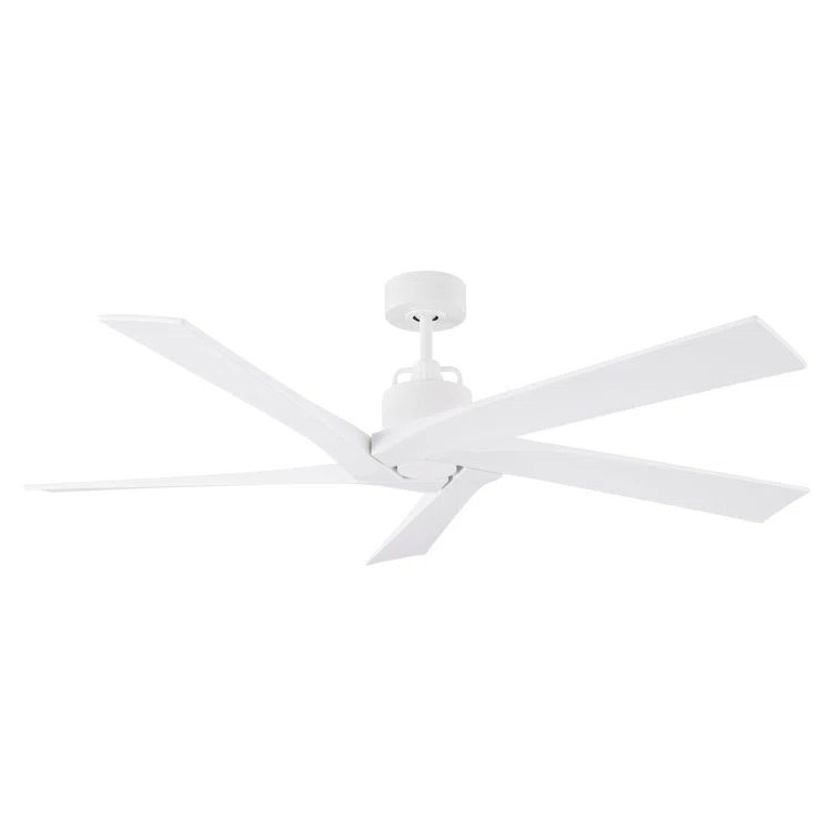 Aspen 70" Matte White Ceiling Fan with Remote and Lighting