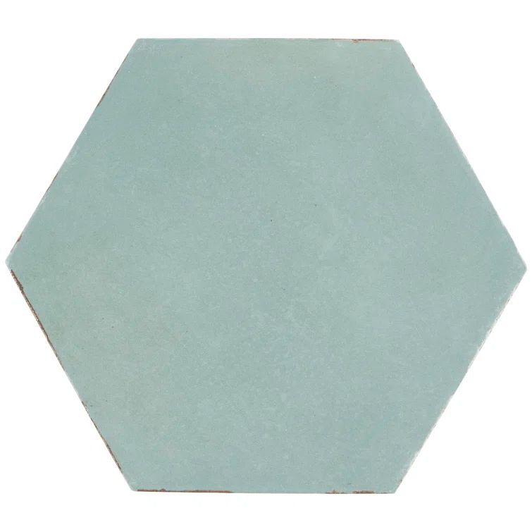 Ocean Blue Hexagon Matte Porcelain Floor and Wall Tile