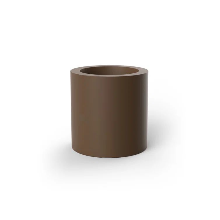 Large Bronze Round UV Resistant Plastic Pot Planter