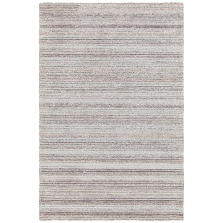 Anya Chic Stripes Hand-tufted Wool Area Rug, Gray 9' x 13'