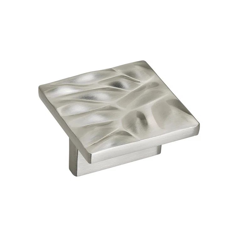 Calathea Brushed Nickel Square Cabinet Pull with Mounting Hardware