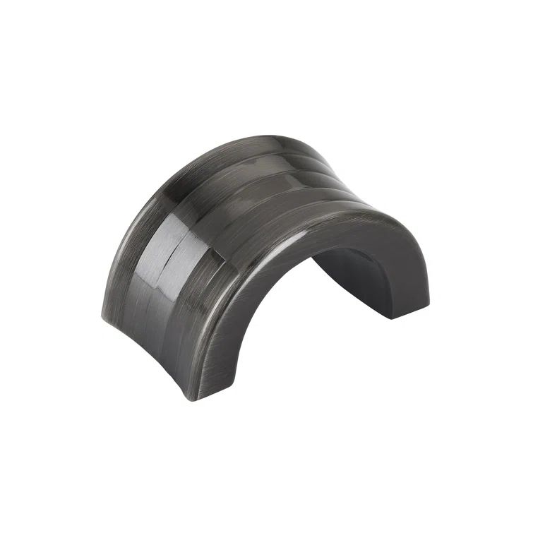 Gunmetal Arch Finger Pull with Mounting Hardware
