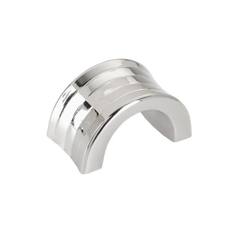 Polished Nickel Concentric 1-1/4 inch Cabinet Finger Pull
