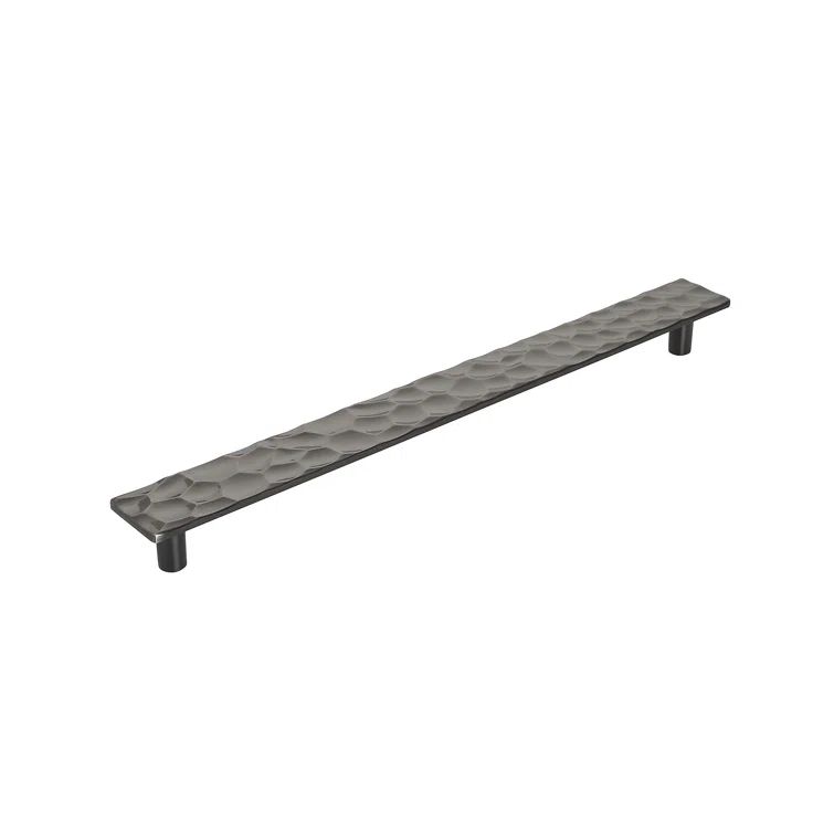 Kamari Gunmetal Scalloped 4.938" Bar Pull with Mounting Hardware