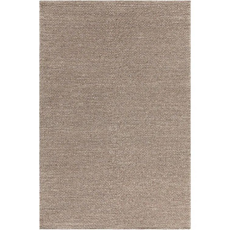 Handmade Luxe Gray Wool-Viscose Blend 5' x 7' Tufted Rug