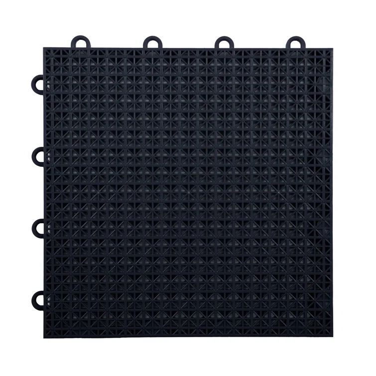 Graphite 12"x12" Interlocking Outdoor Plastic Tiles