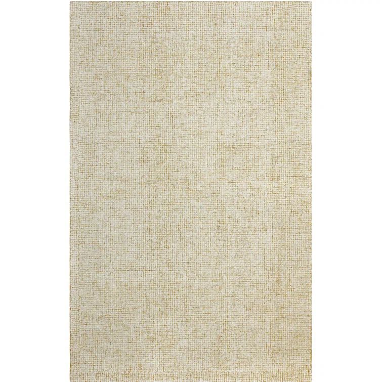 Harrison Wheat Tufted Handmade Wool Rectangular Area Rug