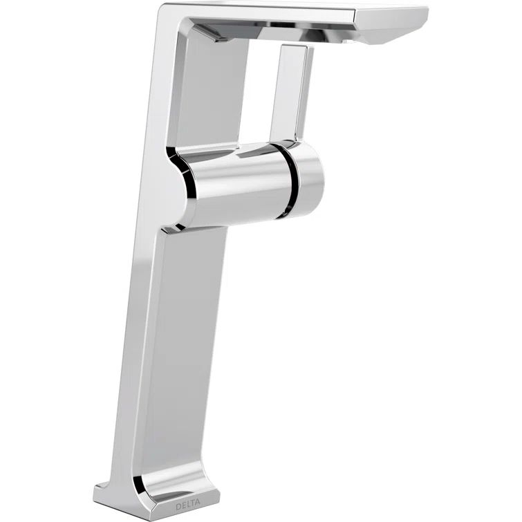 Sleek Modern Vessel Bathroom Faucet in Lumicoat Chrome