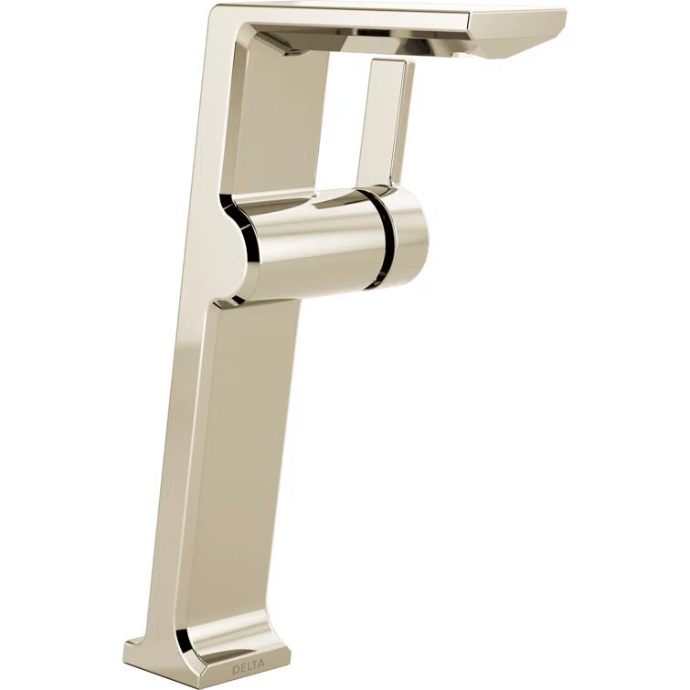 Modern European Polished Nickel Single Hole Vessel Faucet