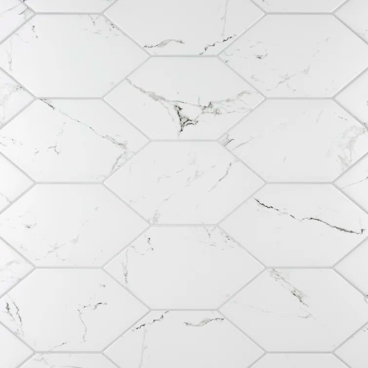 Timeless Calacatta White and Gray Porcelain Wall & Floor Tile