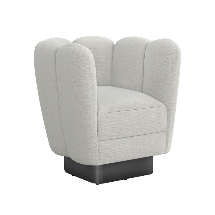 Fresco Gunmetal Swivel Chair with 21" Seat Height