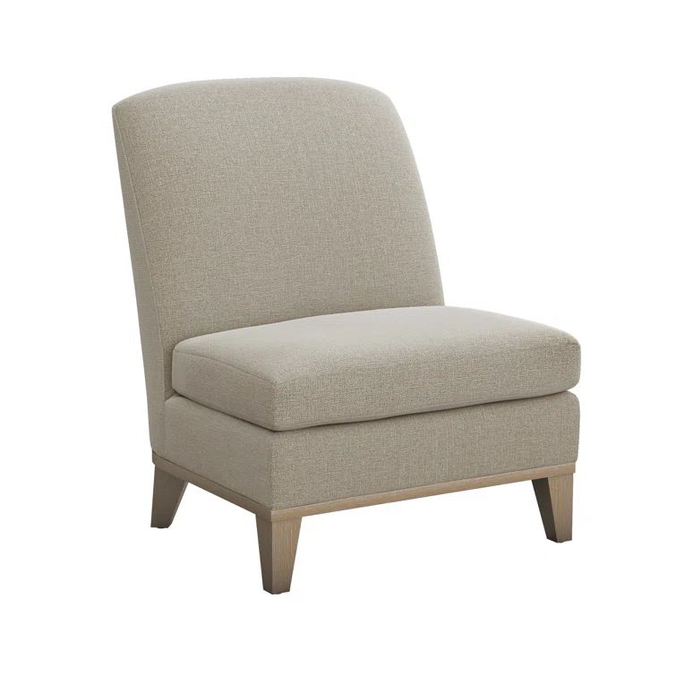 Pure Gray Handcrafted Wood Slipper Chair