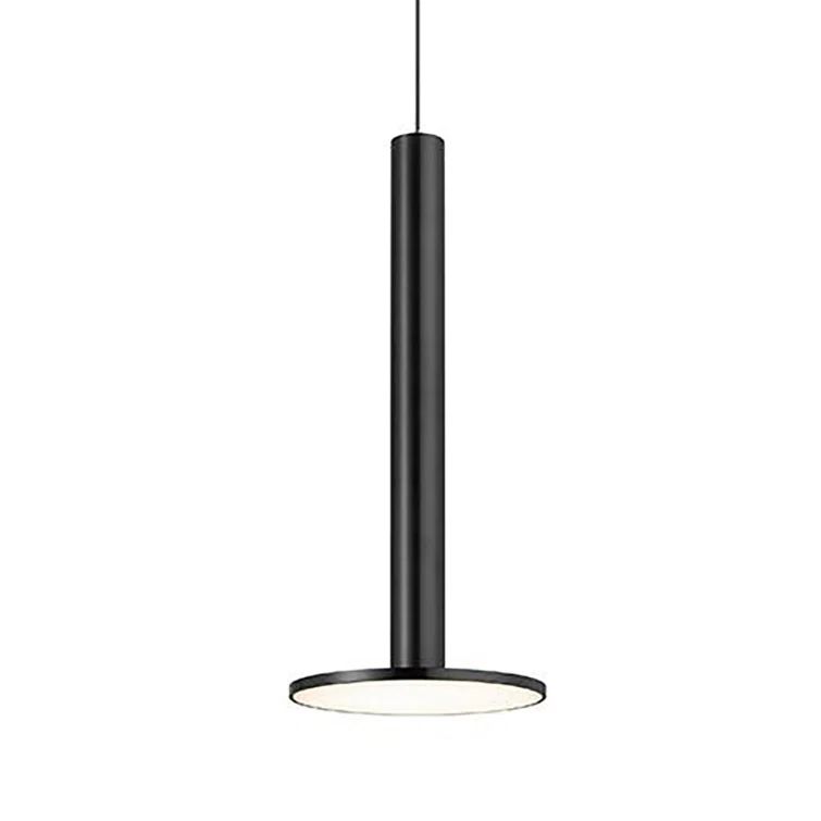 Cielo XL Minimalist Black Aluminum LED Pendant Light
