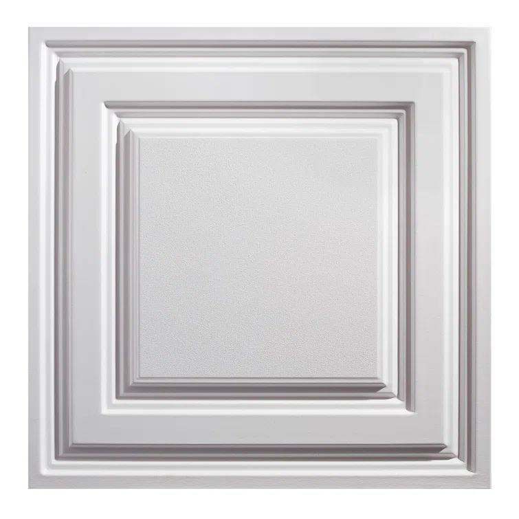 2 ft x 2 ft White PVC Ceiling Tile Panel Pack
