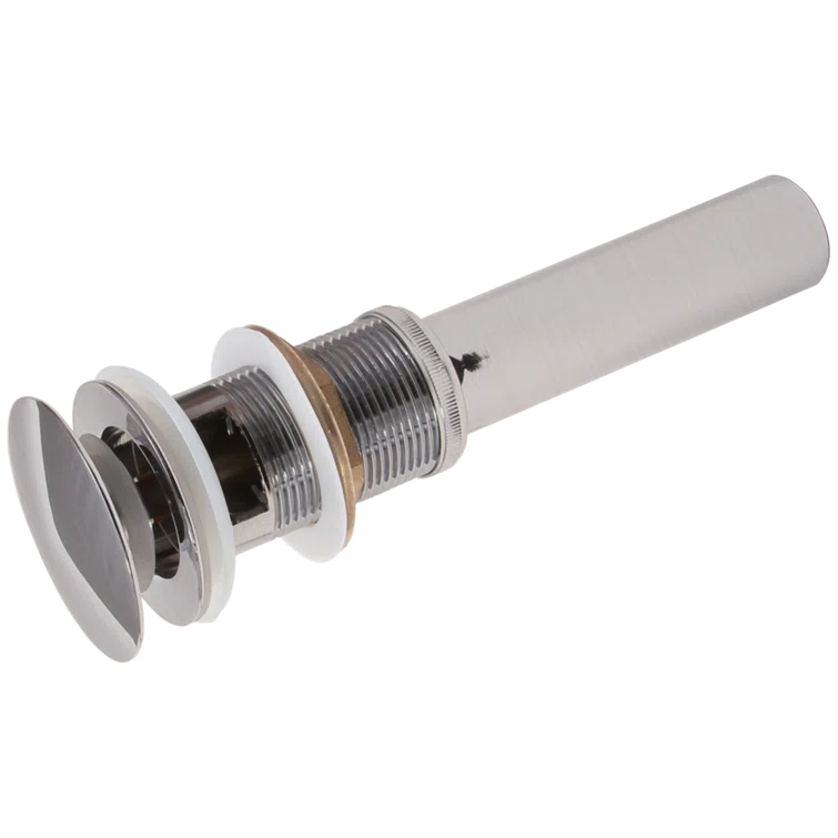 Brushed Nickel Umbrella Pop-Up Bathroom Sink Drain