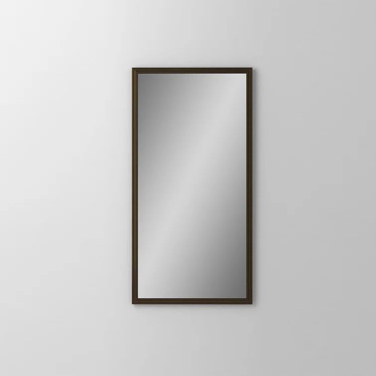 Elegant Rectangular Vintage Brass Bathroom Vanity Mirror 39"x23"