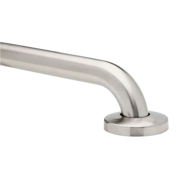 Brushed Stainless Steel 24" Wall Mounted Grab Bar