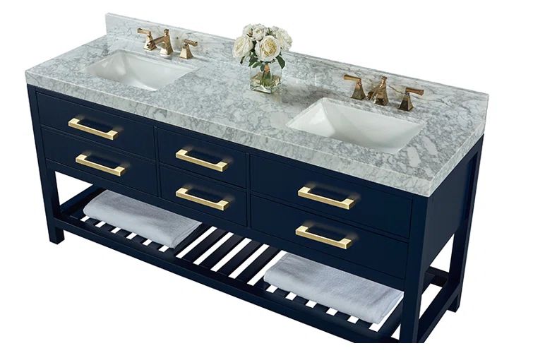 Elizabeth 72'' W Double Vanity