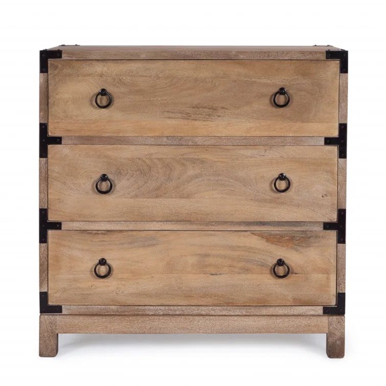 Forster 144'' Extra Deep Brown Campaign Chest with Ball Bearings