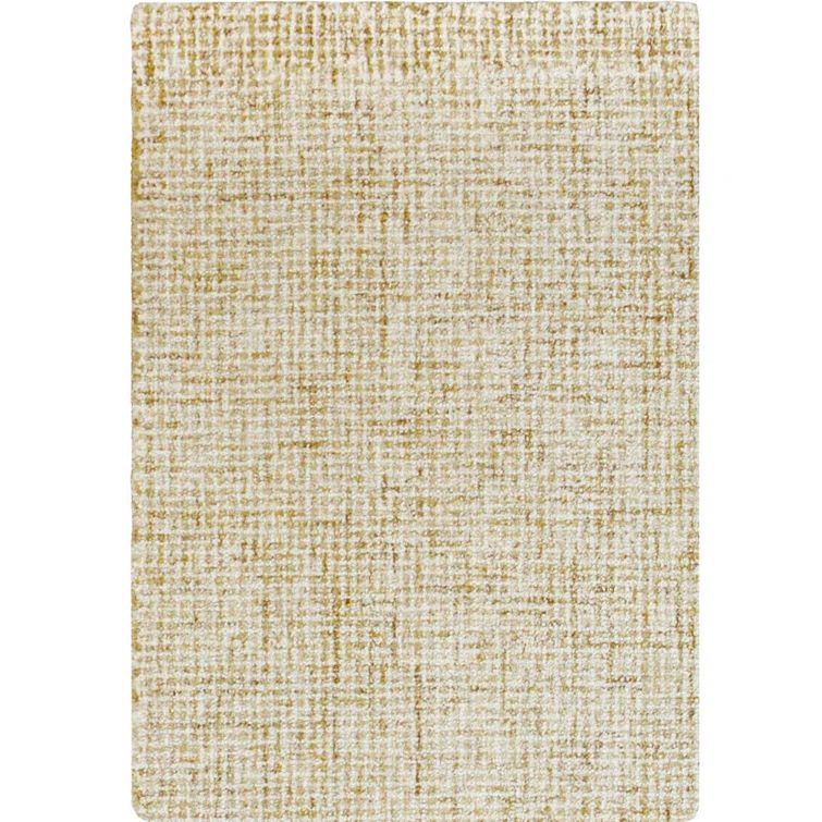Handmade Wheat Tufted Wool Rectangular Area Rug
