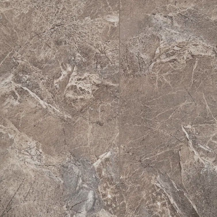 24" x 12" Dark Marble Vinyl Tile Flooring with Foam Backing