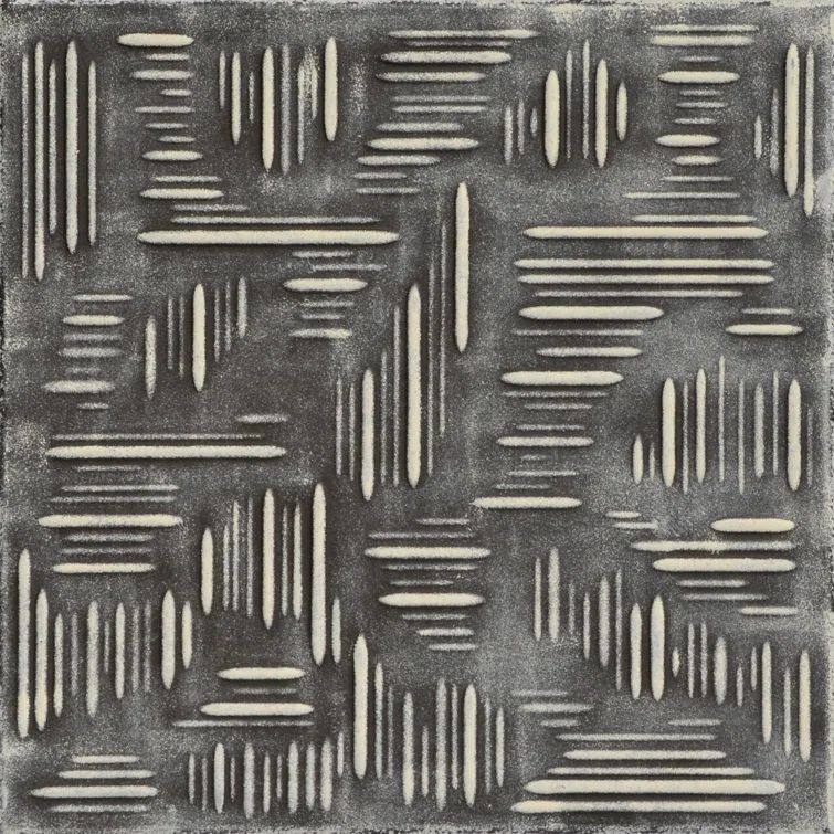 Country Wheat Faux Tin Brown Beige Glue-Up Ceiling Tile