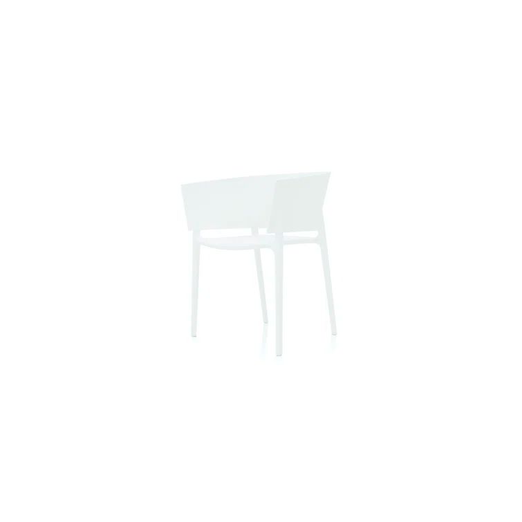 Modern White Matte Polypropylene Dining Chair by Eugeni Quitllet