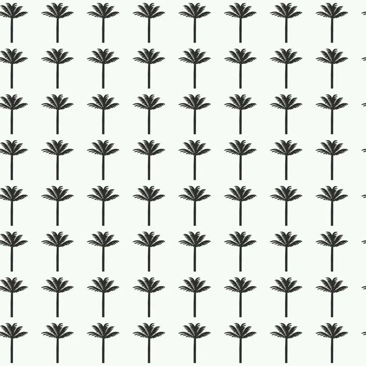 Black Vinyl-Coated Washable Removable Wallpaper Sample