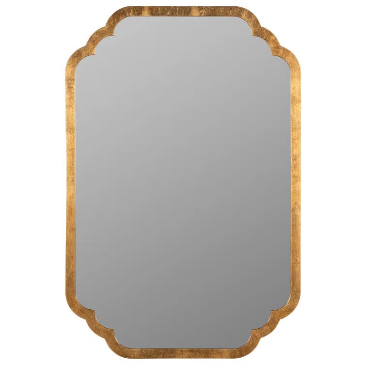 Carol Rectangular Gold Leaf Wall Mirror
