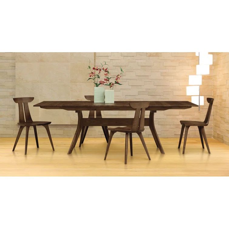 Audrey Solid Wood Bench in Natural Walnut, 60" W x 17.75" D