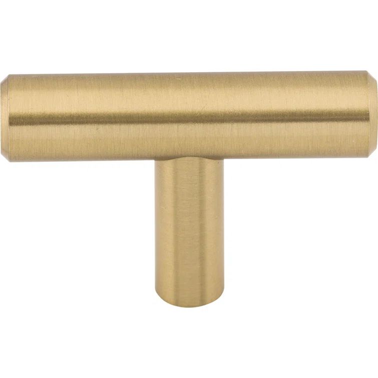 Honey Bronze Modern T-Handle Bar Knob with Mounting Hardware