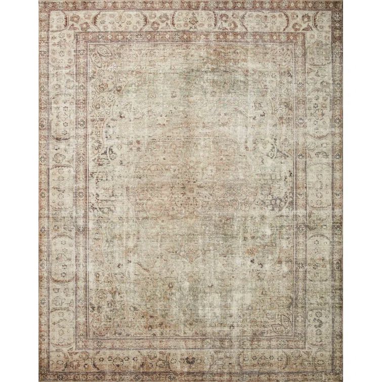 Ivory Oriental CloudPile Rectangular Easy-Care Rug 27" x 45"