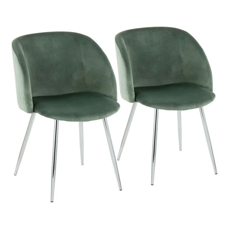 Sage Green Velvet Upholstered Arm Chair with Gold Metal Legs