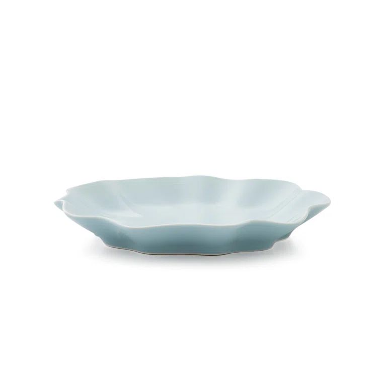Blue Handcrafted Ceramic Fluted Dinner Plate