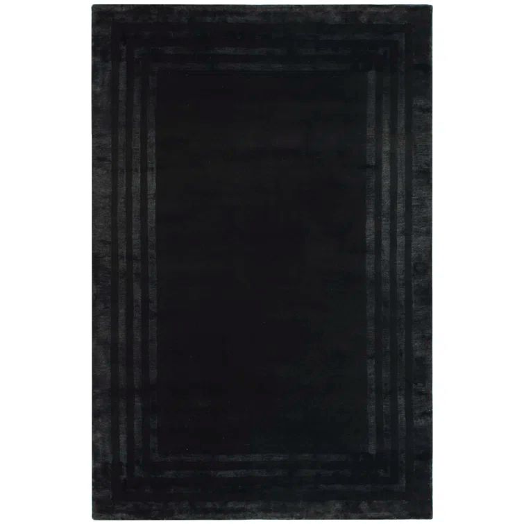 Ellington Onyx Hand-Knotted Wool and Viscose Area Rug
