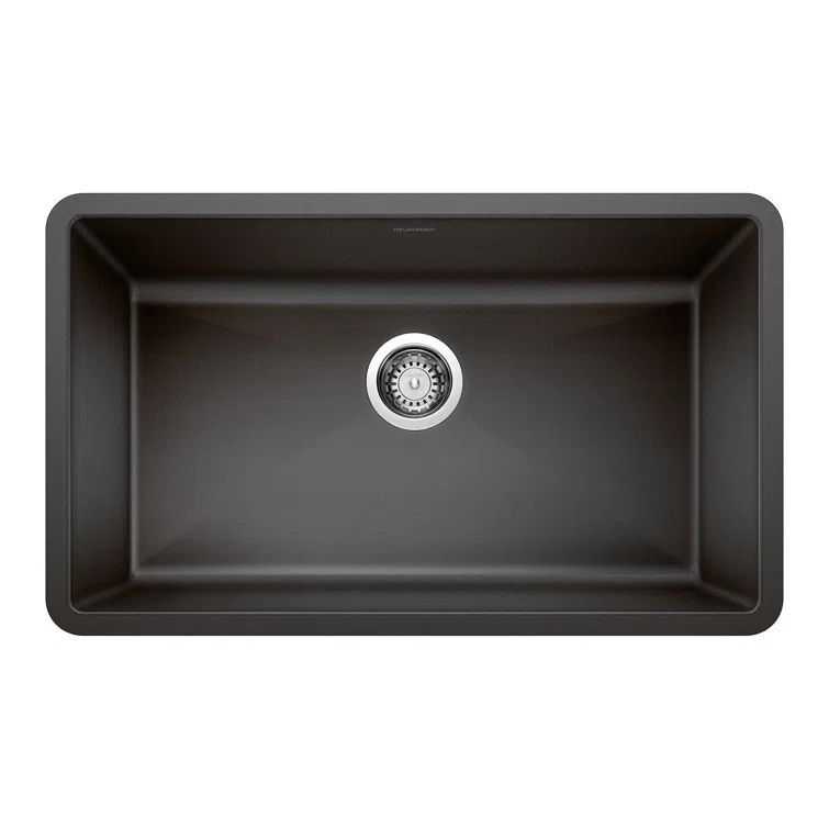 Anthracite Stone Single Bowl Undermount Kitchen Sink