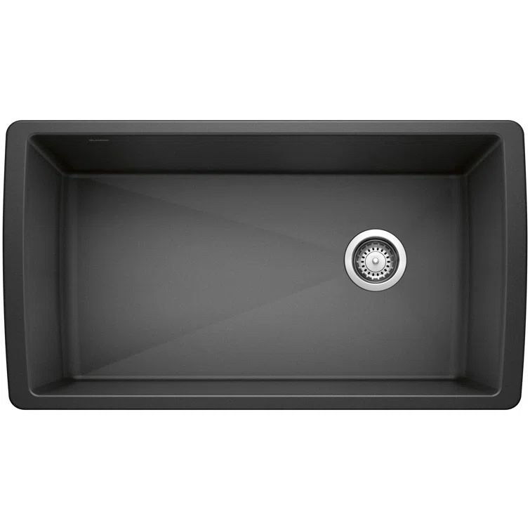 Anthracite Stone Drop-in Single Bowl Kitchen Sink