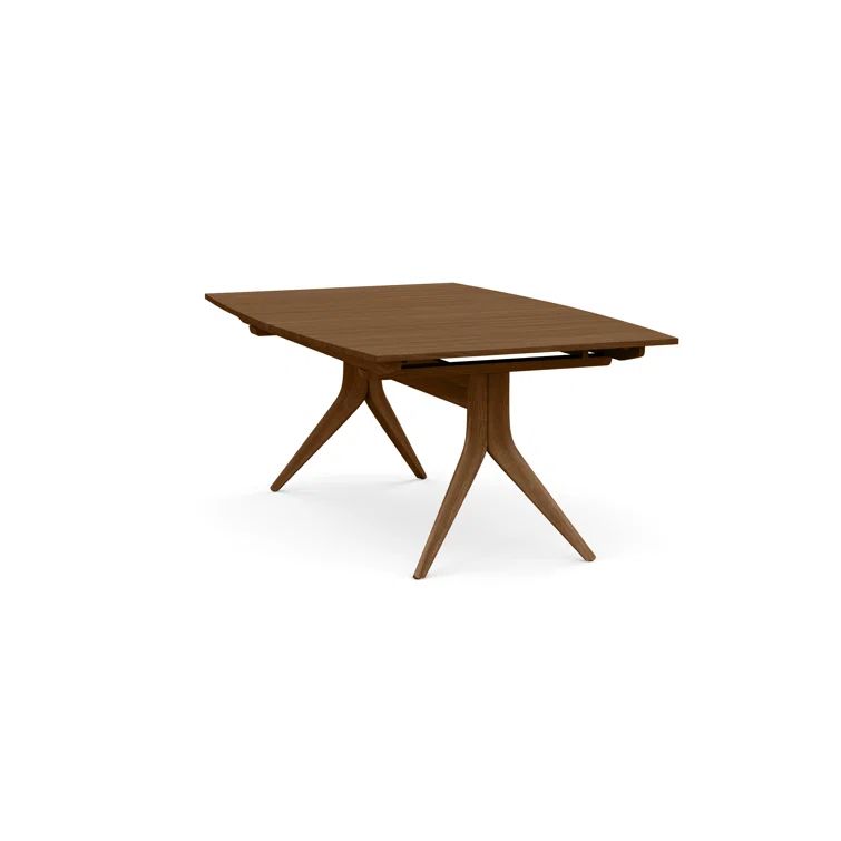 Catalina Natural Walnut Mid-Century Modern Trestle Table
