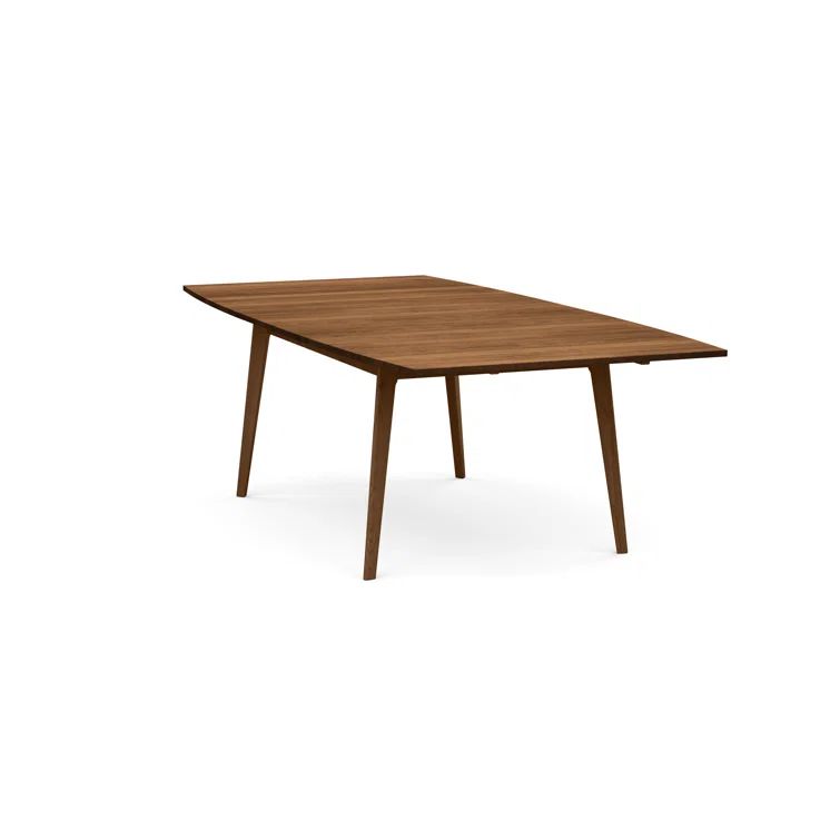 Saddle Cherry Solid Wood Extendable Dining Table with Butterfly Leaf