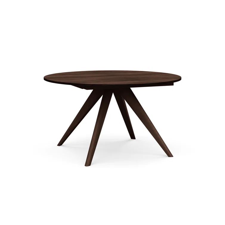 Catalina Walnut Extendable Round Dining Table