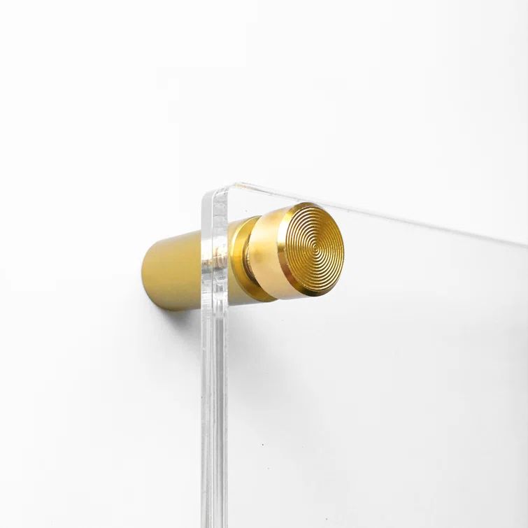 Gold 1-Inch Acrylic Floating Frame Wall Mount Hardware Set