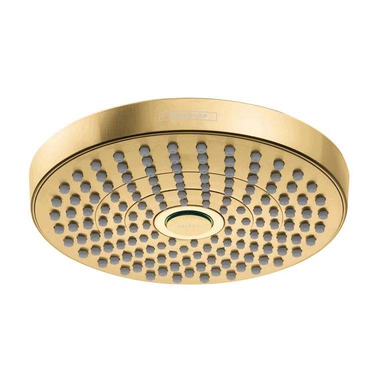 Hansgrohe Brushed Gold Optic 7-inch Wall Mounted Shower Head