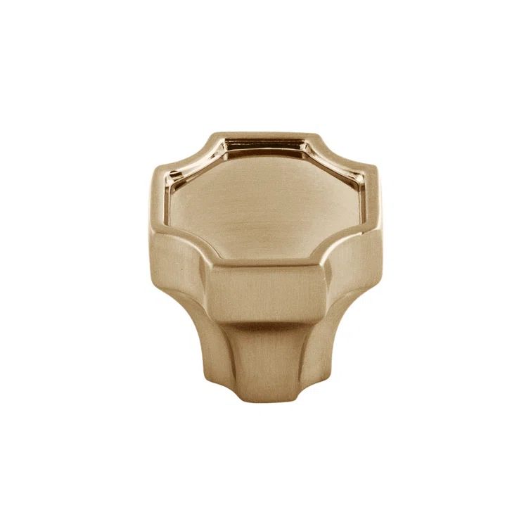 Champagne Bronze Square Knob with Mounting Hardware