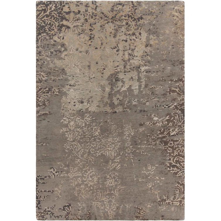 Hand-tufted Elegance Gray Wool and Viscose 5' x 7' Area Rug