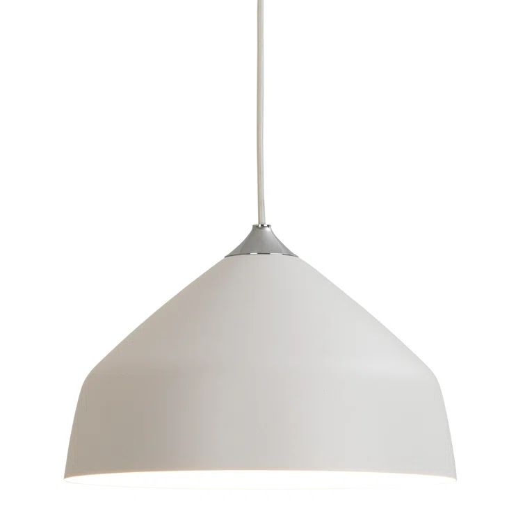 Crystal Embellished Matt White LED Pendant Light for Indoor Spaces