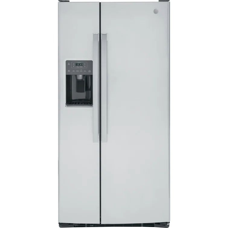 Stainless Steel 33" Side-by-Side Refrigerator with Ice Maker