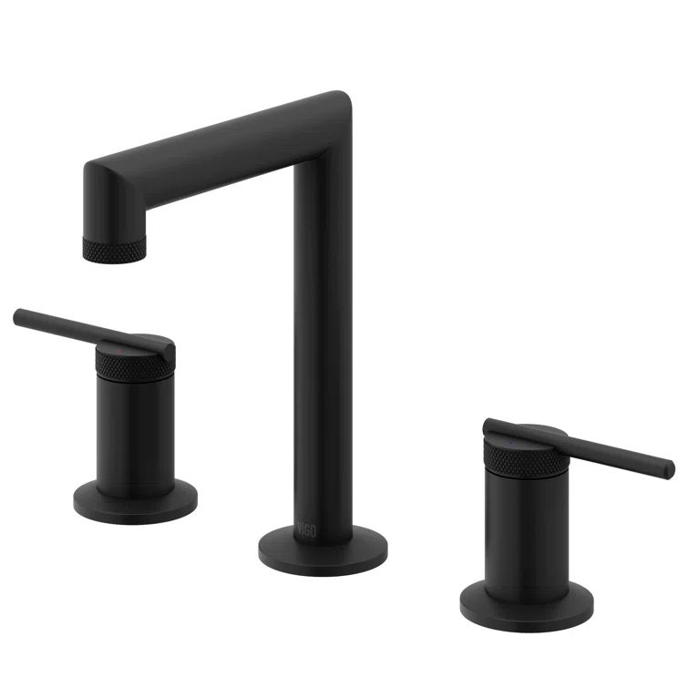 Sterling 8" Matte Black Nickel Widespread Bathroom Faucet